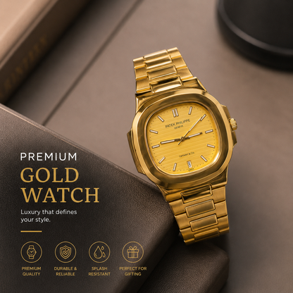 Patek Philippe Gold Luxury Watch For Men